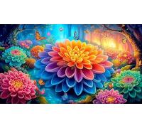 Monde de rêve Puzzle 1000 pièces Educa Jeu D'Intelligence Décoration Intérieure Jeu éducatif Challenge Toy pour Adultes & Enfants des 14 Ans 38x52cm/1000pcs