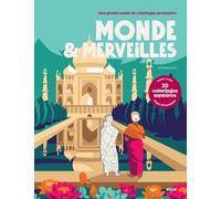 Monde et merveilles - 30 coloriages mystères pour adultes avec pages détachables et un poster