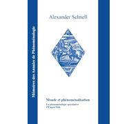 Monde et phénoménalisation: La phénoménologie spéculative d'Eugen Fink