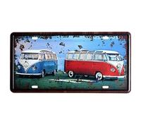 Monde Féérique - Plaque vintage 2 Combis VW