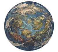 Monde Flottant Planète Papier Puzzle Jeu De Société Adulte Activités Familiales Stimulantes 1000 Pièces Terre ancienne de la mer en anneau Casse-tête Qualité Premium Pour Adultes 1000pcs (67.5x67.5cm)