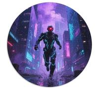 Monde futur Puzzle 1000 Pieces Cadeau Unique cyberpunk science fiction Jeu Éduchatif Challenge Toy À De Qualité Supérieure Peinture Art Pour Adultes Et Enfants À Partir De 12 Ans 1000pcs (67.5x67.5cm)