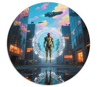 Monde futur Puzzle 1000 Pièces Educa Jouet En Bois Divertissement Créatif Décoration Intérieure cyberpunk science fiction Jeu Éduchatif Challenge Toy Adultes & Enfants Des 14 Ans 1000pcs (67.5x67.5cm)