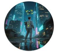 Monde futur Puzzle 1000 Pièces Educa Jouet En Bois Divertissement Créatif Décoration Intérieure cyberpunk science fiction Jeu Éduchatif Challenge Toy Adultes & Enfants Des 14 Ans 1000pcs (67.5x67.5cm)