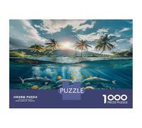 Monde marinPuzzle 1000 Pièces avec Clic Parfait, Puzzles De Casse-tête Océan tropicaldéfi De Jeu Éducatif pour Un Passe-Temps pour Adulte, Cadeau Original Adulte 70x50cm/1000pcs
