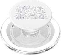 Monde sous-Marin avec des Poissons et des Animaux Marins Man PopSockets PopGrip pour MagSafe