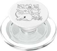 Monde sous-Marin avec des Poissons et des Animaux Marins Man PopSockets PopGrip pour MagSafe