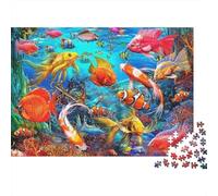 Monde sous-Marin de la Vie Marine, idéal pour Les Jeux en Famille et Les Cadeaux d'anniversaire, idéal pour la décoration de la Maison, Forme Unique, 1 000 pièces (75 x 50 cm)