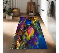 Monde Sous-Marin Tapis Couloir Long Animaux Marins Poissons Récif Corallien 50 x 140 cm Doux Antidérapant Tapis Étroit, Multicolore Lavable Moquette Cuisine Long pour Cuisine Couloir Passage