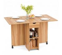 Mondeer 120cm Table à Manger Pliable,Table de Cuisine pour Petits Espaces
