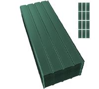 Mondeer 12xtôle trapézoïdale 115 x 45 cm=6.21 ㎡ Plaques de toit pour abri de jardin Carport Anthracite galvanisé tôle profilée tôle murale tôle de toit tôle ondulée plaques de toit
