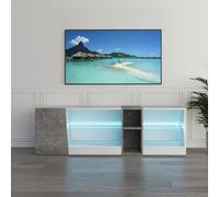 Mondeer 140cm Meuble TV LED, Banc TV avec Couleur Réglable pour 60 Pouces