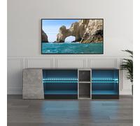 Mondeer 140cm Meuble TV LED, Banc TV avec Couleur Réglable pour 60 Pouces