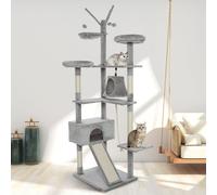 Mondeer Arbre à chat 210cm XXL Gris clair