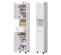 Mondeer Armoire Haute de Salle de Bains Brillante, 30 x 30 x 170 cm