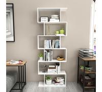 Mondeer Bibliothèque Étagère murale à 6 niveaux Étagère cubique en bois Contemporaine Étagère de rangement Étagère sur pied