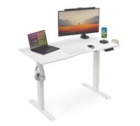 Mondeer Bureau Assis Debout Électrique de 120 x 60 cm, Blanc