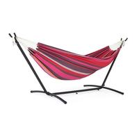 Mondeer - Hamac sur Pied,avec Support,double extérieur, Avec Sac de Transport Portable, pour Balcons, terrasses ,Rouge