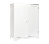 Mondeer Meuble de Salle de Bain,de Rangement Buffet avec2 Portes,3 Étagères Moderne MDF Peinture, pour Salon Chambre Entrée Cusine