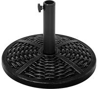 Mondeer Pied de Parasol, Rond Base de lestage Parasol en Béton Très Résistant, 45 x 30 cm, 12 kg