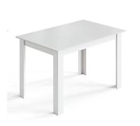Mondeer Table à Manger Rectangle pour 4 personnes, Moderne, Pour Salle à Manger/Salon 120L x 80l x 75H cm, Blanc
