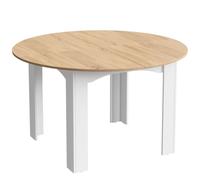 Mondeer Table à Manger 120 cm, Table de Cuisine Ronde pour 4-6 Personnes | Table de Cuisine avec 4 Pieds en L Robustes, Style Modern,120 x 75 cm, pour Salle à Manger Cuisine Salon