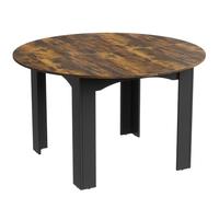Mondeer Table à Manger Ronde 120 cm, Table de Cuisine pour 4-6 Personnes | Table de Cuisine avec 4 Pieds en L Robustes, Style Modern,120 x 75 cm, pour Salle à Manger Cuisine Salon