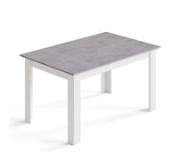 Mondeer Table de Salle à Manger 138 x 90 cm Table de Cuisine Moderne pour 4-6 Personnes Table à Manger rectangulaire en Bois pour Salle à Manger Cuisine Salon Gris et Blanc