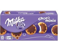 Mondelez Milka Choco Mini Biscuits avec une délicieuse crème au lait 185g Pack de 4