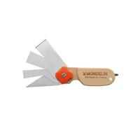 MONDELIN - Couteau à Enduire 4 lames Heliss - Outil Plaquiste Professionnel - Lame acier inoxydable, Manche Ergonomique - Idéal pour Travaux de Finition et Enduit