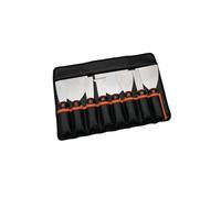 Mondelin - Trousse 7 couteaux américains + 1 multi-usage manche bimatière - Pour décaper, racler, agrandir les fissures - Lame en inox flexible - Taille de 31, 38, 51, 76, 102, 127, 152 mm -