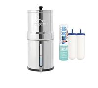 Monderma water filters Travel 5.6L - système de filtration d'eau avec 2 cartouches filtrantes FTO+ coldstream, inclus robinet avec vue en inox 304