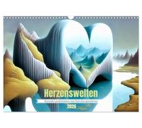Mondes du cœur, Version française (Calendrier mural 2026 DIN A3 portrait), Calendrier CALVENDO mensuel