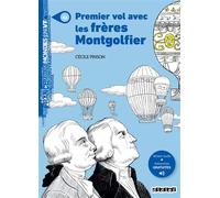 Mondes en VF - Premier vol avec les frères Montgolfier - Niv. A1 - Livre + audios - Cécile Pinson - Didier - broché - Méthode de langue