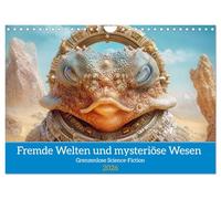 Mondes étranges et créatures mystérieuses - Science-fiction sans frontières, Version française (Calendrier mural 2026 DIN A4 portrait), Calendrier CALVENDO mensuel