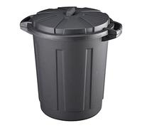 Mondex Poubelle immeuble 80 LT – Noire – 61x61x61 cm