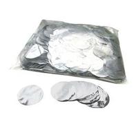 Mondial-fete - 100 gr confettis métalliques ronds argent 5 cm
