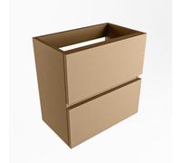 Mondiaz ADA Meuble sous lave-mains - 50x30x50cm - 2 tiroirs - softclose au centre - Oro F56101OroMidden