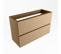 Mondiaz ADA Meuble sous lave-mains - 80x30x50cm - 2 tiroirs - softclose - découpe gauche - Oro F56104OroLinks