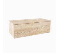 MONDIAZ ALAN MODULE Meuble sous-lavabo - 90x45x30cm - 1 tiroir - push to open - Mélamine - Chêne blanchi mat A45266Washedoak