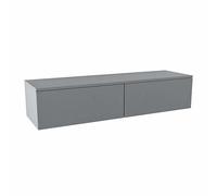 Mondiaz ALAN MODULE Meuble sous vasque - 140x45x30cm - 2 tiroirs - push to open - Plata A45256Plata