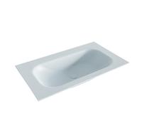 Mondiaz BIG petit lavabo 80cm - encastré - vasque centrale - solid surface Clay XM63050Clay