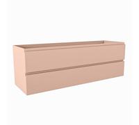 Mondiaz Hay Meuble sous vasque - 150x45x50cm - 2 tiroirs - softclose - 1 découpe gauche - Rosee M45141Rosee
