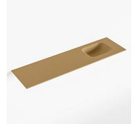 Mondiaz LEX Lave-main - 110x30x0.9cm - lavabo droite - sans trou de robinet - Solid Surface - pour meuble lave mains - Oro F51124Oro