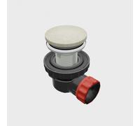 Mondiaz siphon à clic gagne place 6,7 cm de haut, surface solide ronde ostra M80005ostra