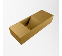 Mondiaz TYNE Lave-main - 60x23x12cm - lavabo gauche - sans trou de robinet - Solid Surface - Oro TYNE20006ORO