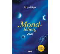 Mondleben 2025 - Le grand calendrier mural - Avec planificateur annuel lunaire coloré à retirer - 33 x 48,5 cm