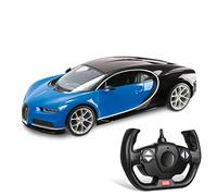 Véhicule radiocommandé Bugatti Chiron 1:14ème avec effets lumineux - Modèle aléatoire bleue ou noire