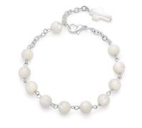 Mondo Cattolico - Bracelet chapelet religieux en perles de bois d'olivier ou perles d'eau Dolce ou nacre - Esprit Saint et Vierge Miraculeuse et crucifix, taille unique, Bois, Pas de gemme