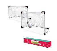Mondo- Goal Post Mini Set 2 Toys Portes de Football pour Enfants avec Filet-Ballon FIFA World Cup Qatar 2022 inclus-28677, 28677, Blanc